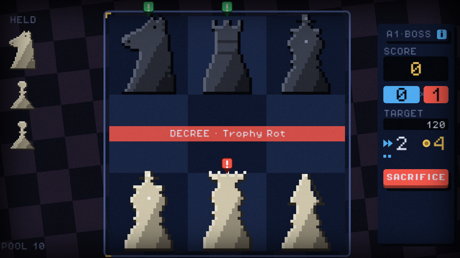 A boss siege with an active decree bending the rules