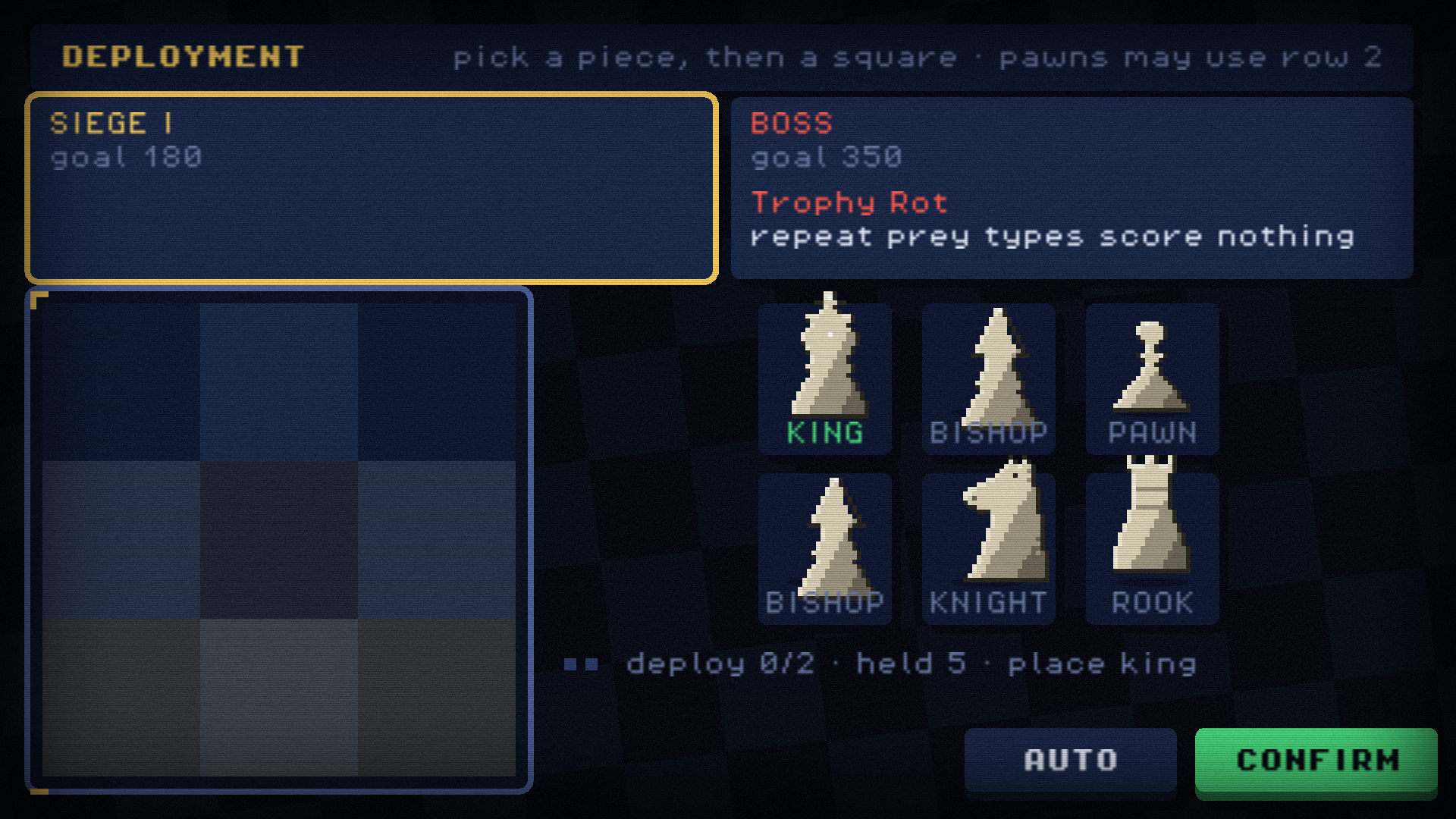 Deploying a drafted army before the siege